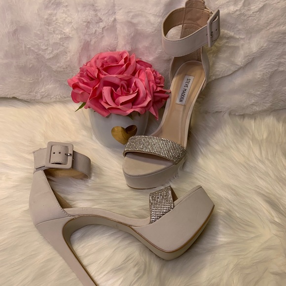 Steve Madden Sultry W/Rhinestones Strap Heels - Picture 9 of 16